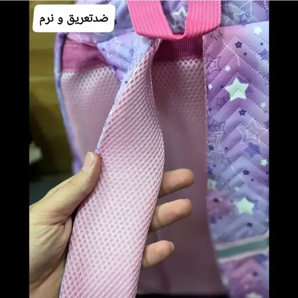 خرید اینترنتی قیمت کوله پشتی دخترانه مقطع ابتدایی عکسدار نشکن ضدتعریق جادار 40x27x16 سانتیمتر