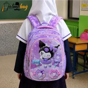 خرید اینترنتی قیمت کوله پشتی دخترانه مقطع ابتدایی عکسدار نشکن ضدتعریق جادار 40x27x16 سانتیمتر