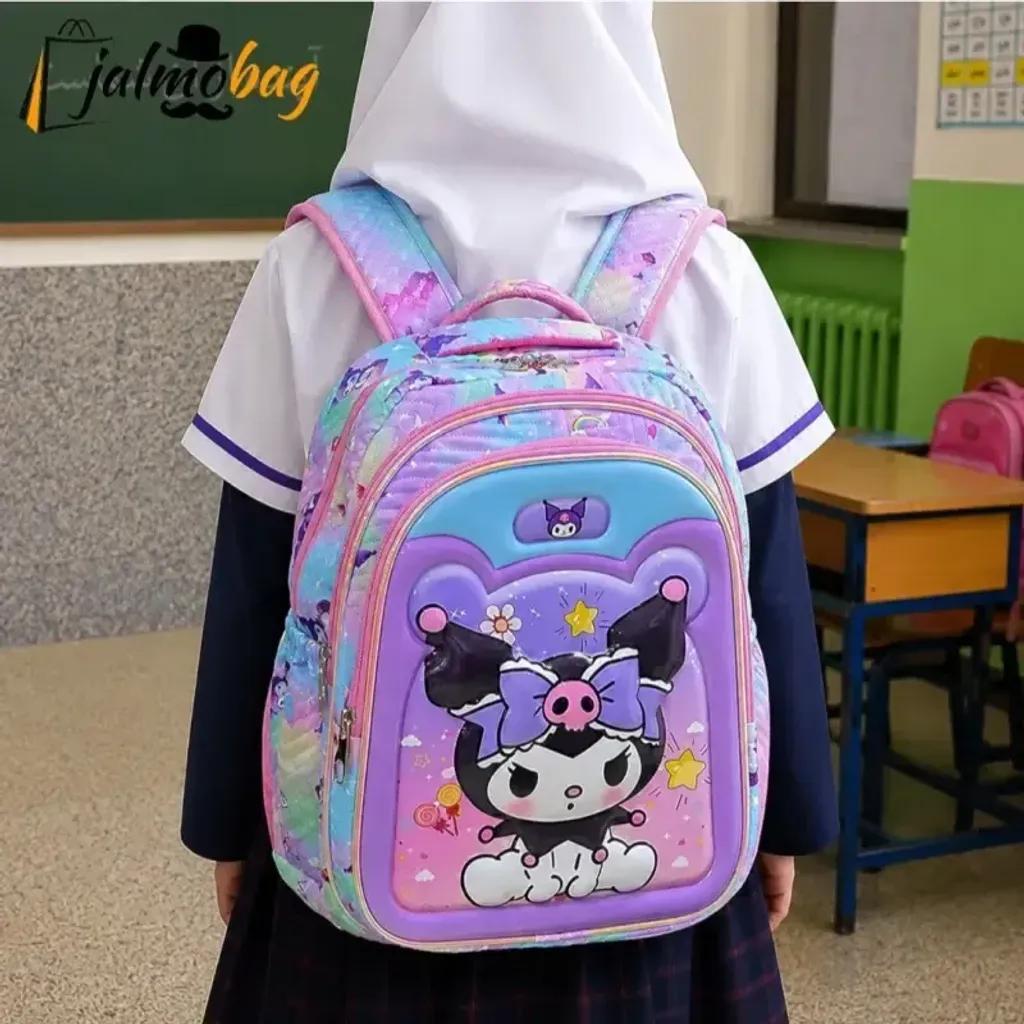 خرید اینترنتی قیمت کوله پشتی دخترانه مقطع ابتدایی عکسدار نشکن ضدتعریق جادار 40x27x16 سانتیمتر