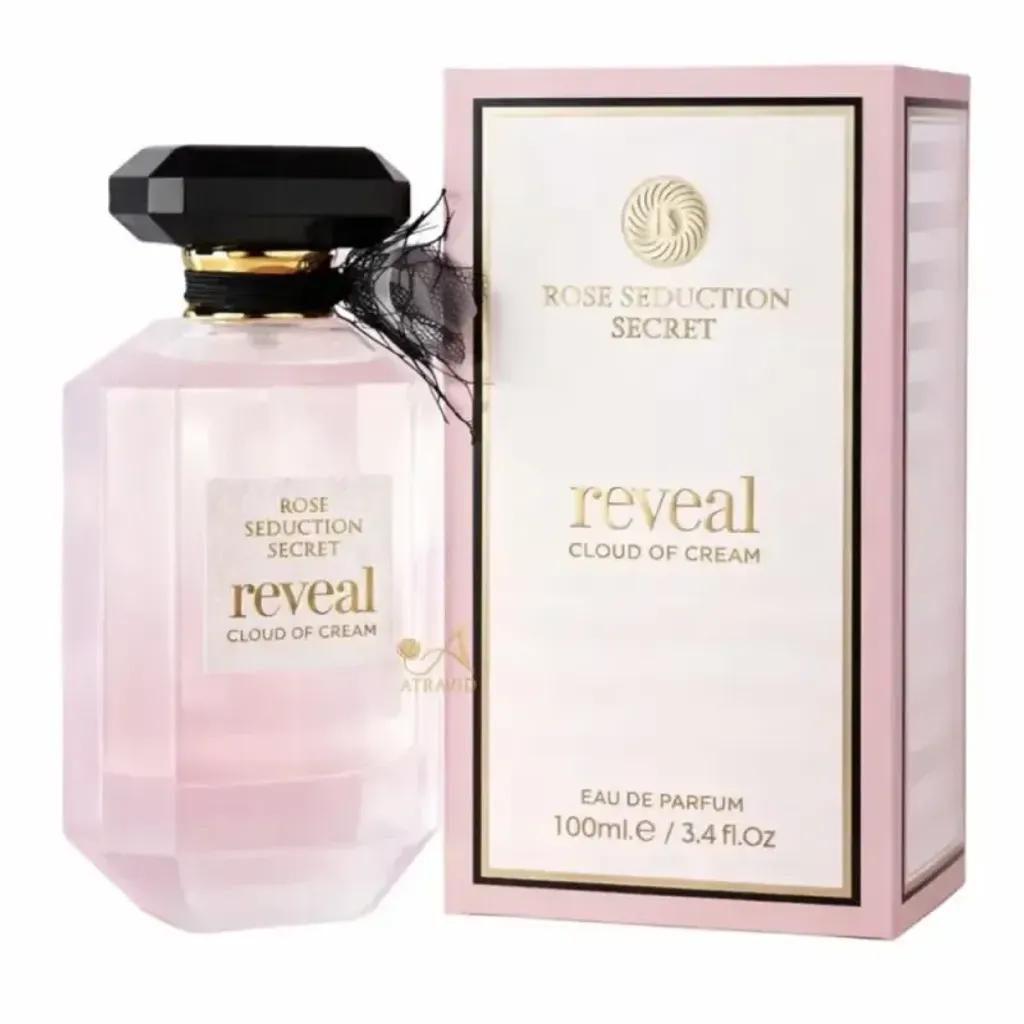 خرید اینترنتی قیمت عطر زنانه فرگرنس ورد رز سداکشن سکرت ریوِیل کلود آف کرم 100 میل