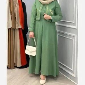ست کت و سارافون زنانه لنین شانتون فری سایز 38 تا 48