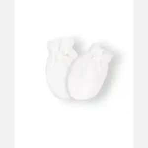 دستکش نوزادی طرح خرس کارامل نخ پنبه ضد حساسیت نیلی