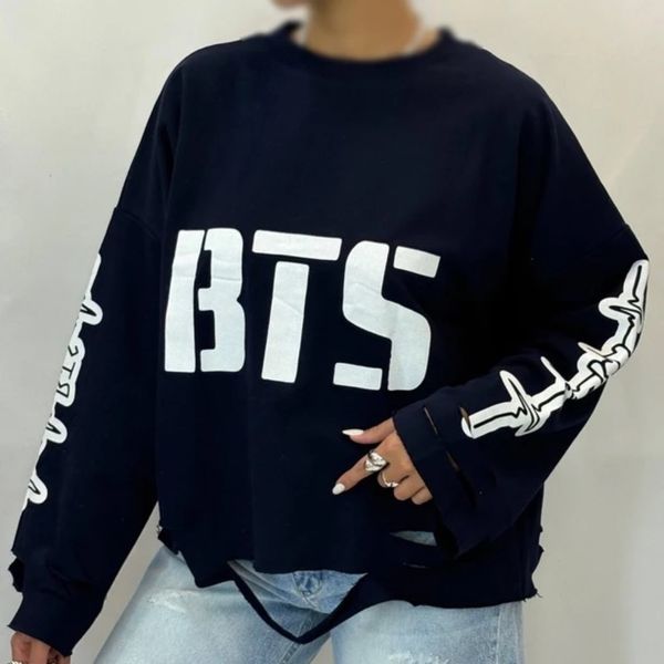 لانگ اسلیو زاپدار BTS زنانه
