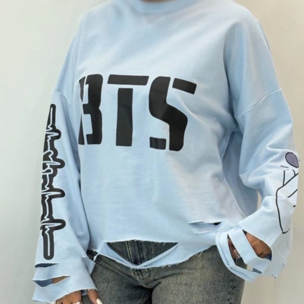 فروش اینترنتی لانگ اسلیو زاپدار BTS زنانه