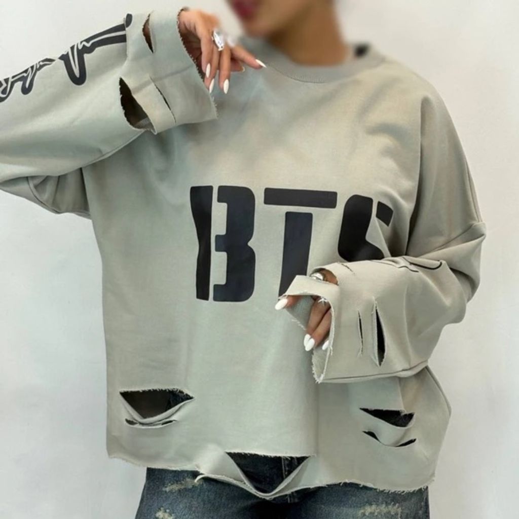 خرید انلاین لانگ اسلیو زاپدار BTS زنانه