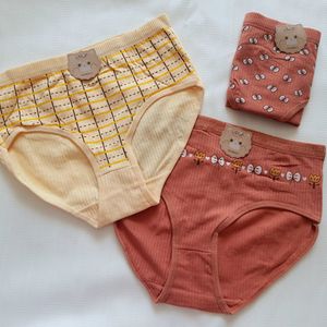 فروش اینترنتی شورت عروسکی زنانه کبریتی نخ پنبه بسته 3 عددی