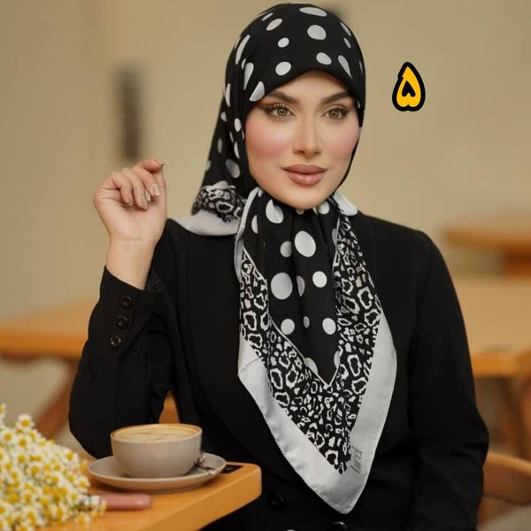 روسری مجلسی ابریشم دووره