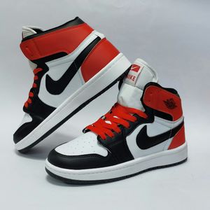 قیمت ارزان کتانی نایک جردن وان ساقدار مشکی سفید قرمز Nike Jordan one