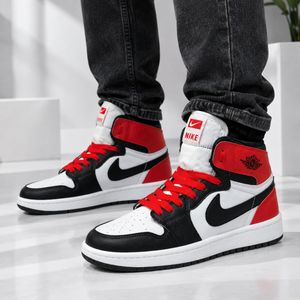 قیمت کتانی نایک جردن وان ساقدار مشکی سفید قرمز Nike Jordan one