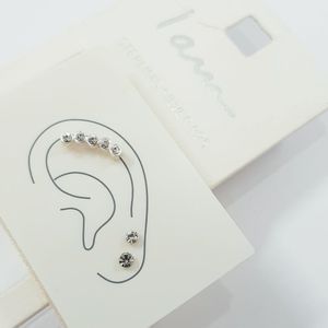 قیمت پک گوشواره گلگوش و پیرسینگ گوش نقره عیار 925 ، کد 023