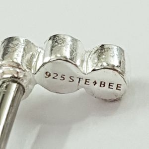 مشخصات پک گوشواره گلگوش و پیرسینگ گوش نقره عیار 925 ، کد 023