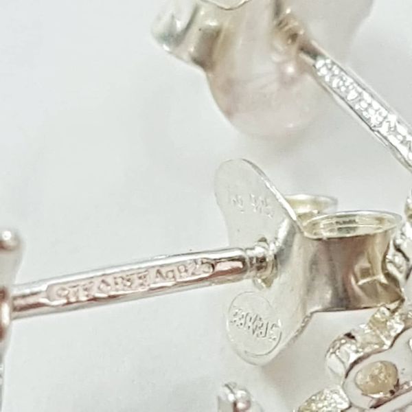 گوشواره گلگوش  طرح پروانه نقره عیار 925 ، ساخت تایلند ، کد 034