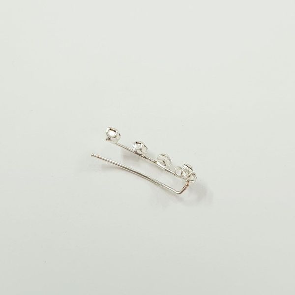 گوشواره کلایمبر نقره عیار 925 ، ساخت تایلند ، عیار حک شده ، کد 038