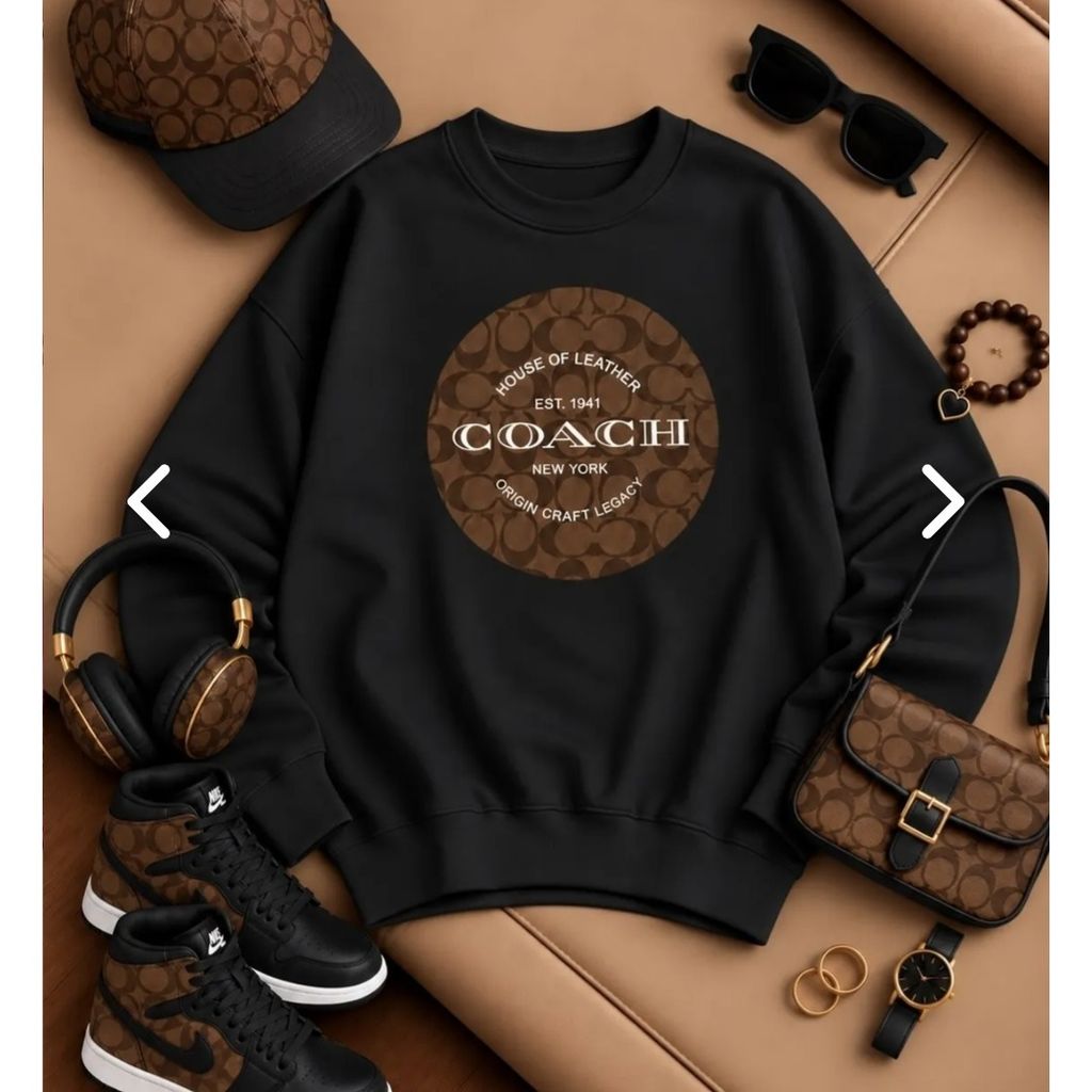 خرید اینترنتی دورس تو کرکی یقه گرد کاپلی coach کد 80762
