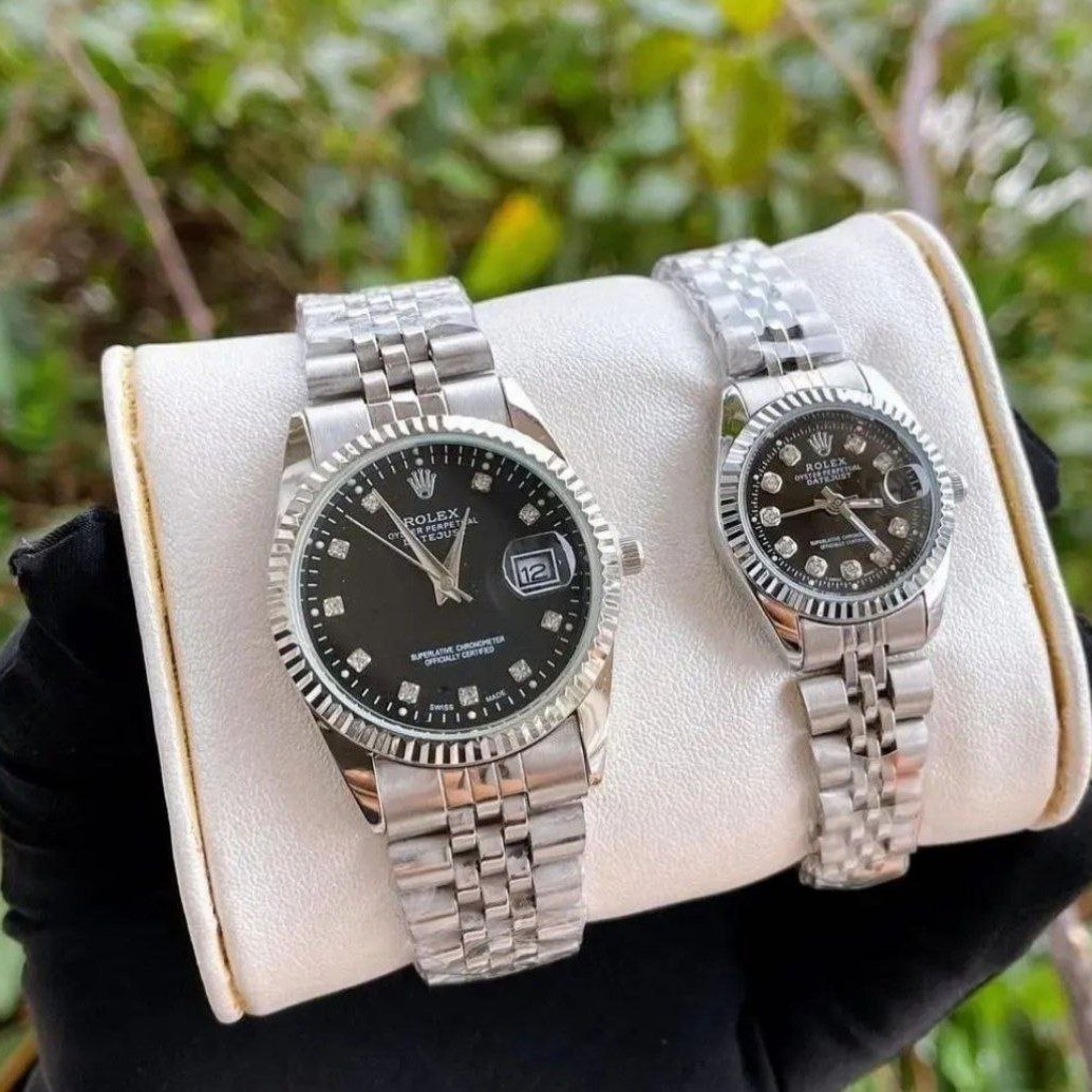 قیمت ساعت مردانه و زنانه رولکس Rolex دیت جاست نقره ای