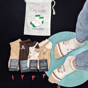 خرید اینترنتی جوراب مچی زنانه طرح تدی