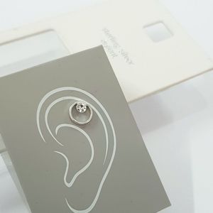 خرید انلاین گلگوش نقره عیار 925 نگین دار ، ساخت تایلند ، عیار حک شده ، کد 041