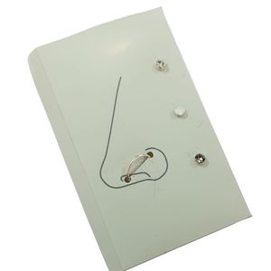 پک پیرسینگ بینی نقره عیار 925 ، ساخت تایلند ، کد 043