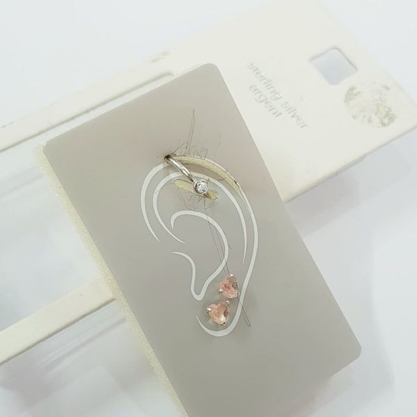 پک ایرکاف و گلگوش نقره عیار 925 ، ساخت تایلند ، عیار حک شده  کد 045