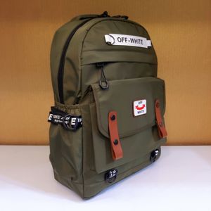 قیمت ارزان کوله پشتی off white سبز