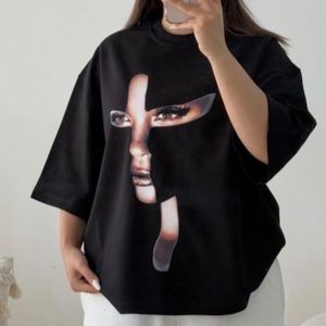 خرید اینترنتی لانگ  زنانه و دخترانه طرح چهره