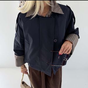 خرید اینترنتی کت بارونی یقه 4 خونه کد 120464