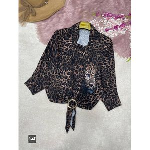 قیمت ارزان شومیز زنانه گره ای بوگاتی پلنگی