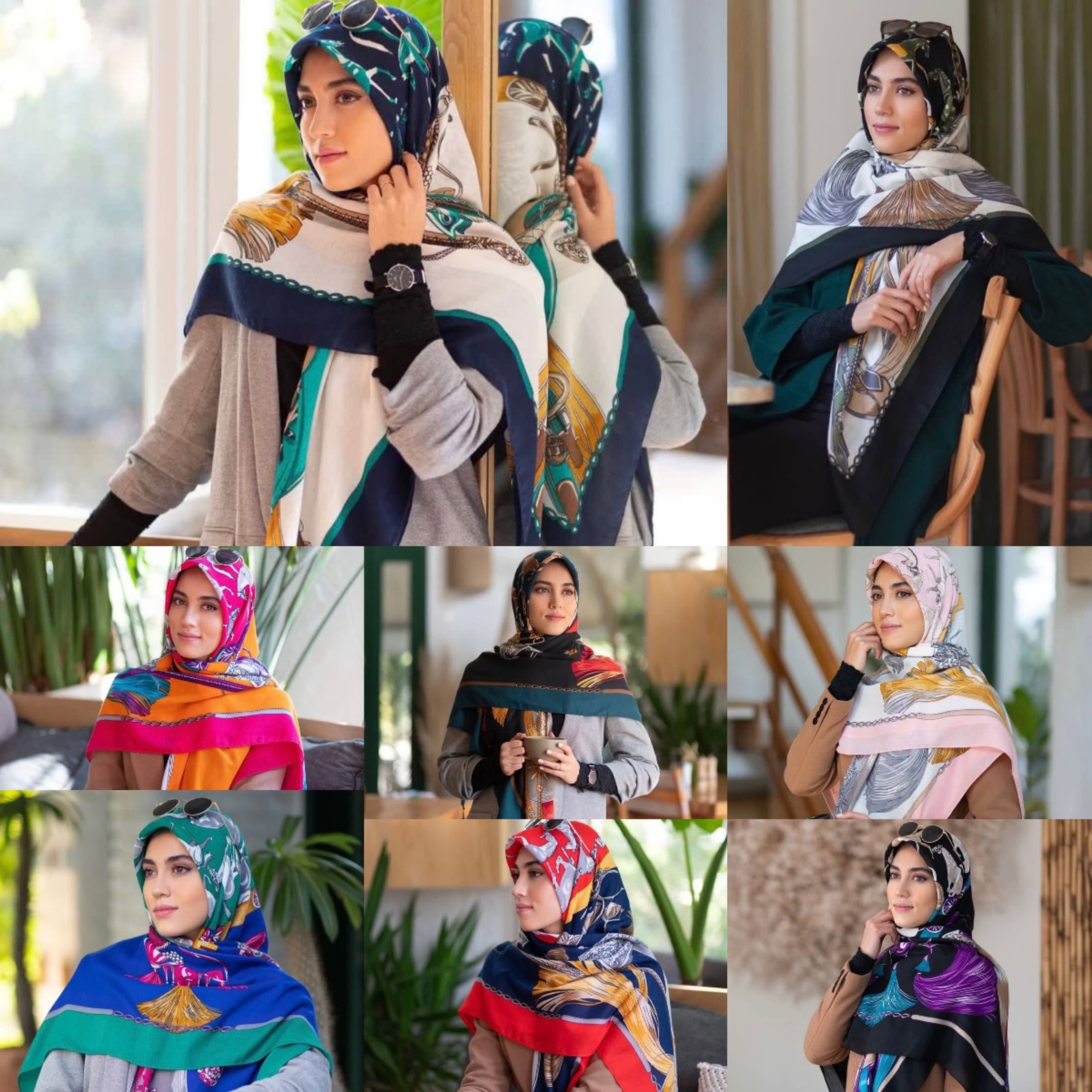 قیمت ارزان روسری سیااسکارف پاییزه