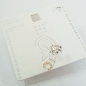خرید انلاین پک گلگوش و ایرکاف نقره 925 ، جنس نقره عیار 925 ، کد 075