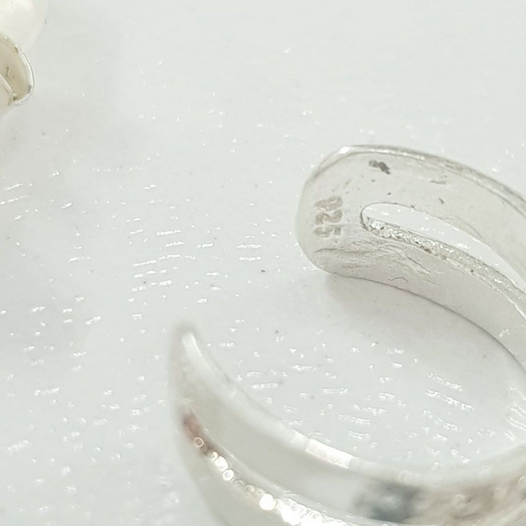 خرید اینترنتی پک گلگوش و ایرکاف نقره 925 ، جنس نقره عیار 925 ، کد 075