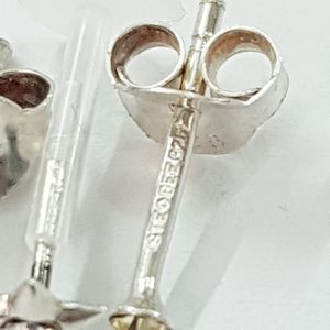 خرید اینترنتی پک کادویی گوشواره گلگوش و پیرسینگ نقره عیار 925 ، نگین دار ، کد 077