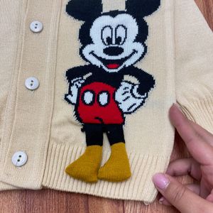 خرید اینترنتی قیمت ژاکت بافت پسرانه مدل میکی موس