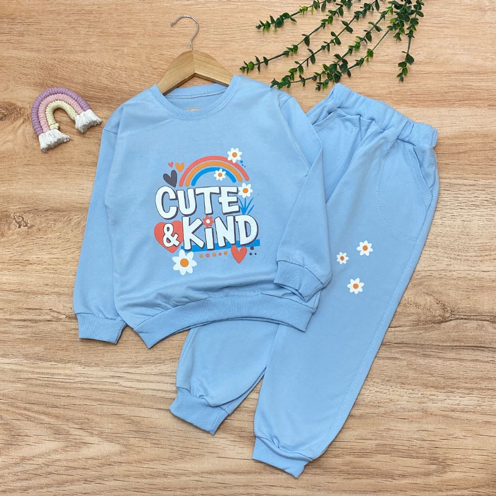 خرید اینترنتی قیمت بلوز شلوار دخترانه مدل Cute