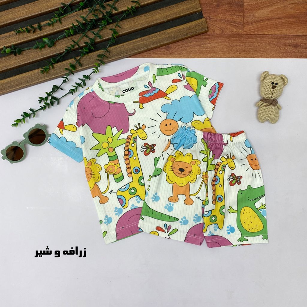 خرید اینترنتی قیمت تیشرت شلوارک راحتی ۱تا2سال