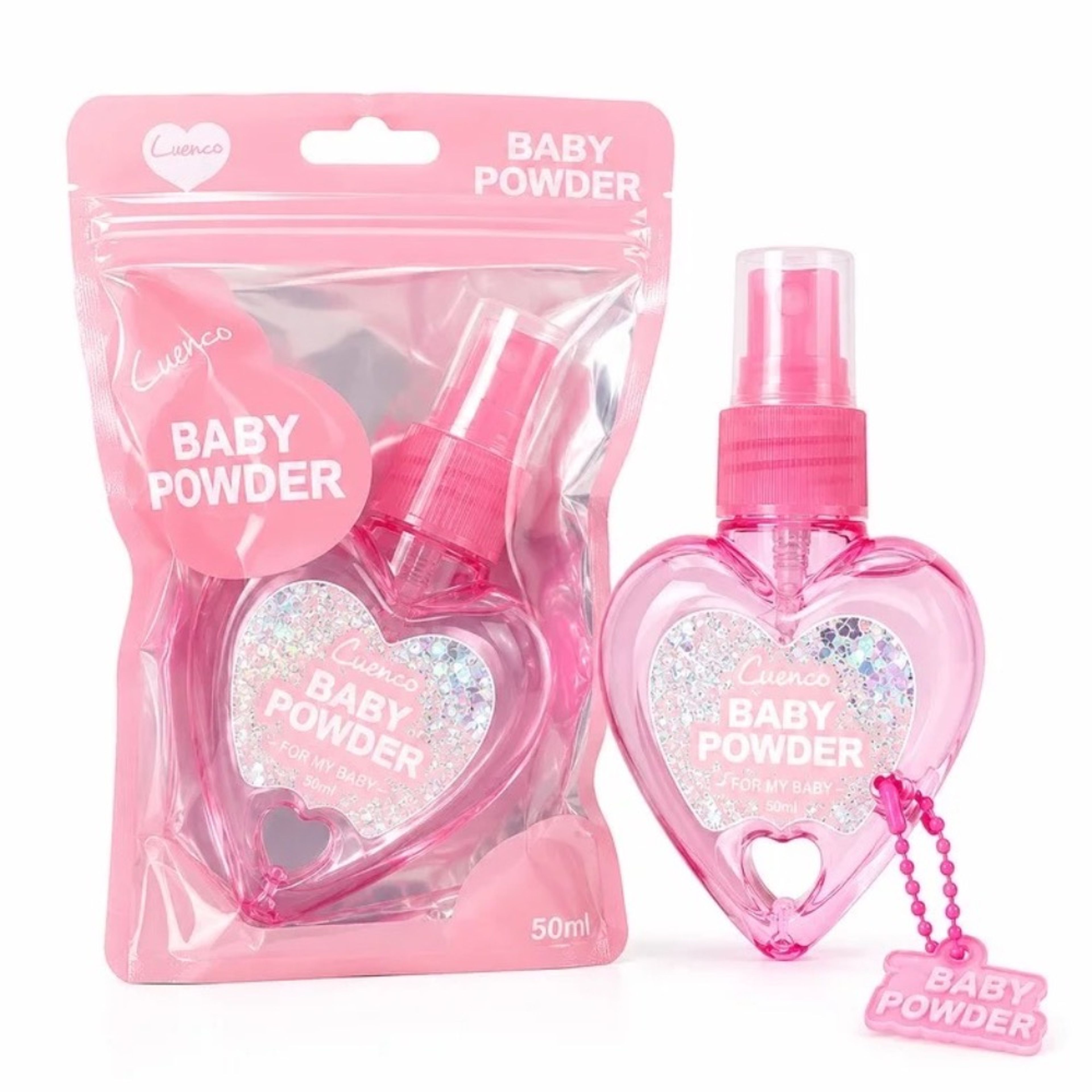 خرید اینترنتی بادی اسپلش زنانه قلبی baby powder