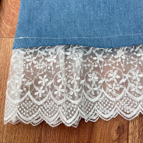 کت شلوار جین لب تور رنج4-5سال