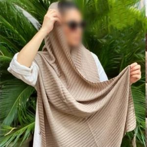 شال پلیسه صدفی منگوله دار و مهره دار اعلا