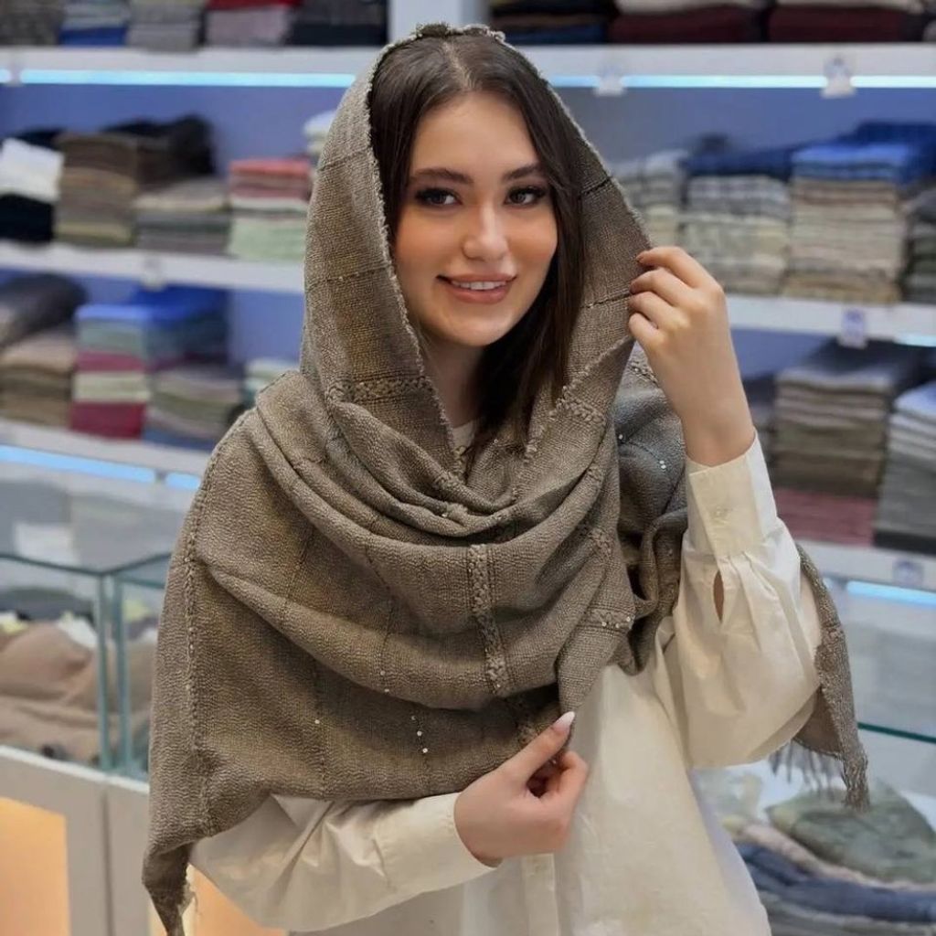 قیمت ارزان شال بوکله پولکی وارداتی