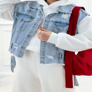 خرید اینترنتی قیمت وست جین کمربندی زنانه زاپدار