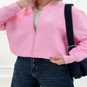خرید اینترنتی قیمت کاپشن فریال صورتی کوتاه مدل حنا