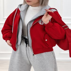 خرید اینترنتی قیمت سویشرت درنا کلاهدار دولایه جنس تی سی