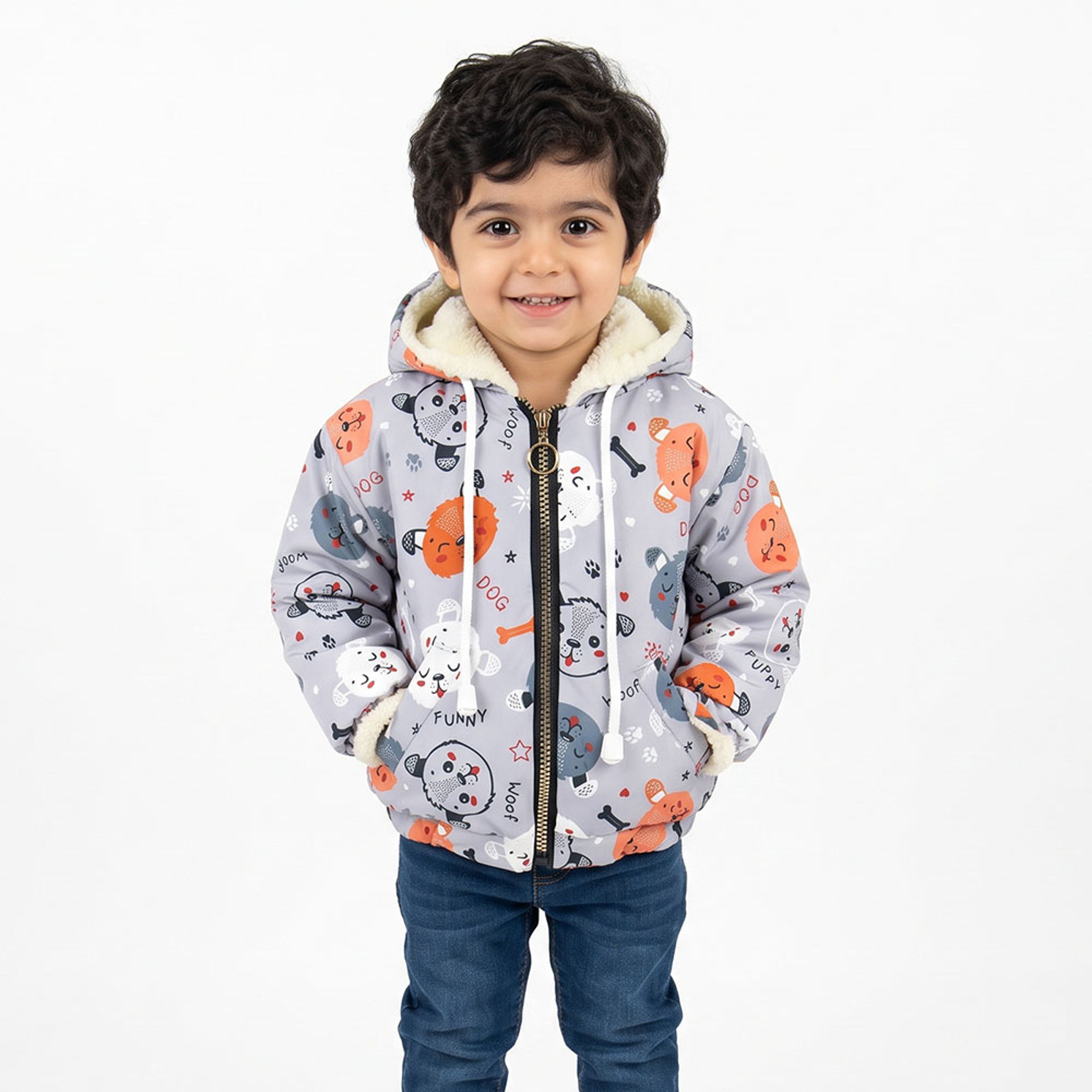 خرید اینترنتی قیمت سویشرت پسرانه هاپو طوسی کد 11889