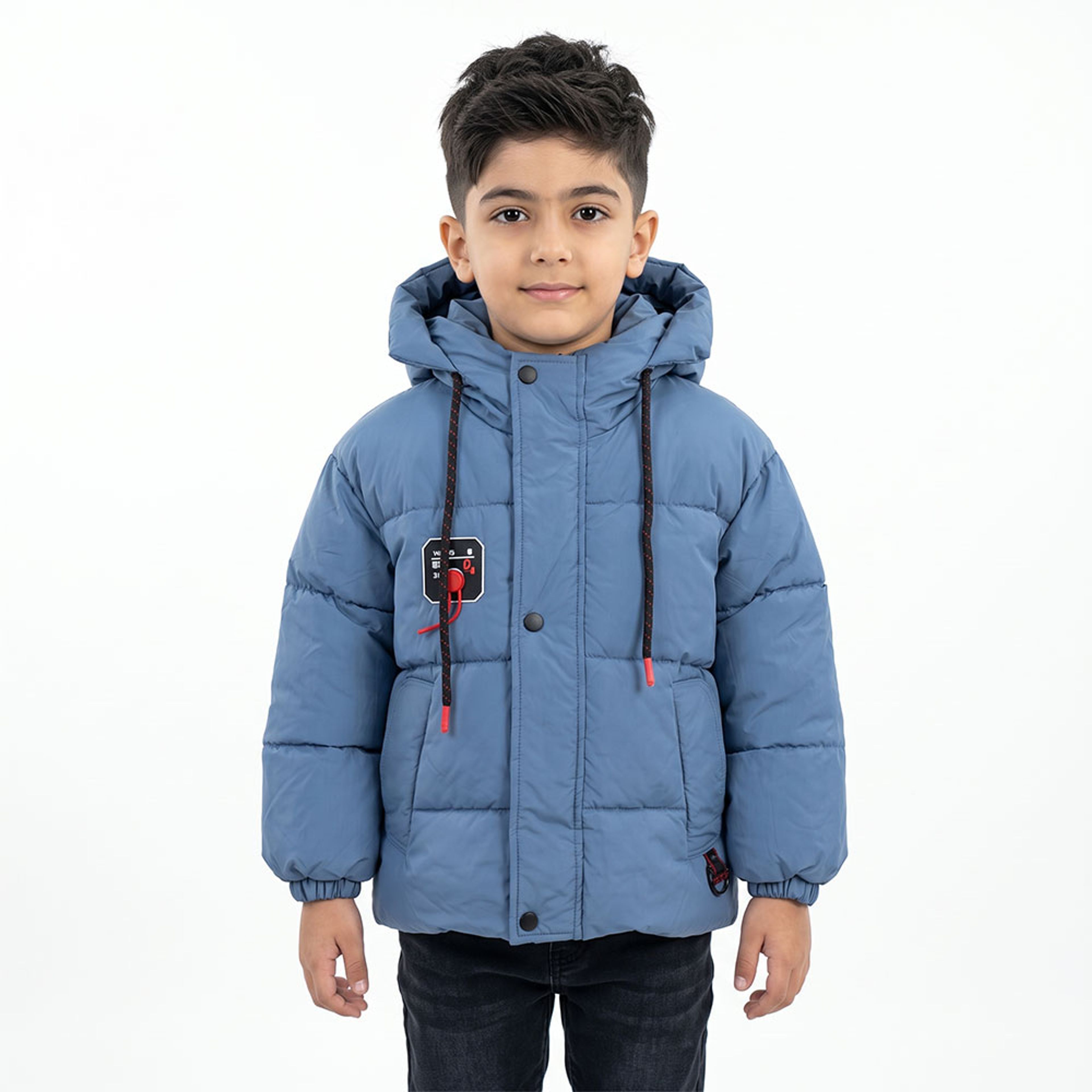 خرید اینترنتی قیمت کاپشن پسرانه DE آبی کد 11920
