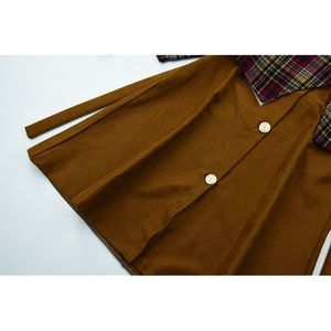 خرید اینترنتی قیمت شنل سارافون دخترانه قهوه ای کد 10784