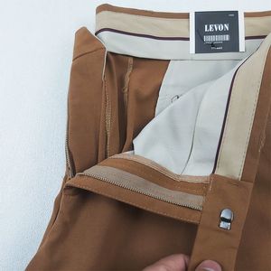 خرید اینترنتی قیمت شلوار پارچه ای اسپرت قهوه ای مردانه کد 30060