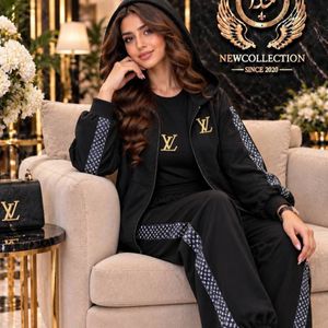 ست سه تیکه کراپ و سوییشرت و شلوار زنانه