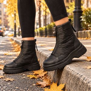 قیمت نیم بوت زنانه مدل کاپشنی زیره وارداتی مدل Paniz