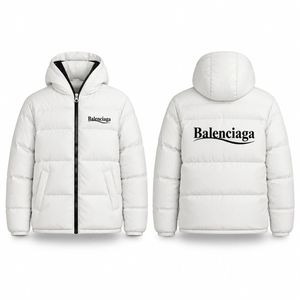 کاپشن ضد آب داخل پشمی Balenciagaسفید