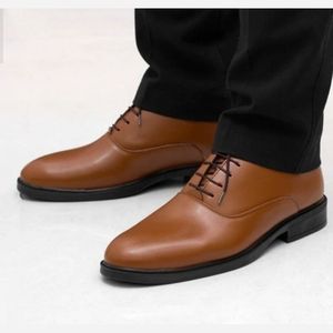 خرید اینترنتی قیمت کفش مردانه مجلسی مدل آکسفورد رنگ عسلی