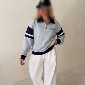 خرید اینترنتی دورس نیم زیپ نواری پاییزه زنانه